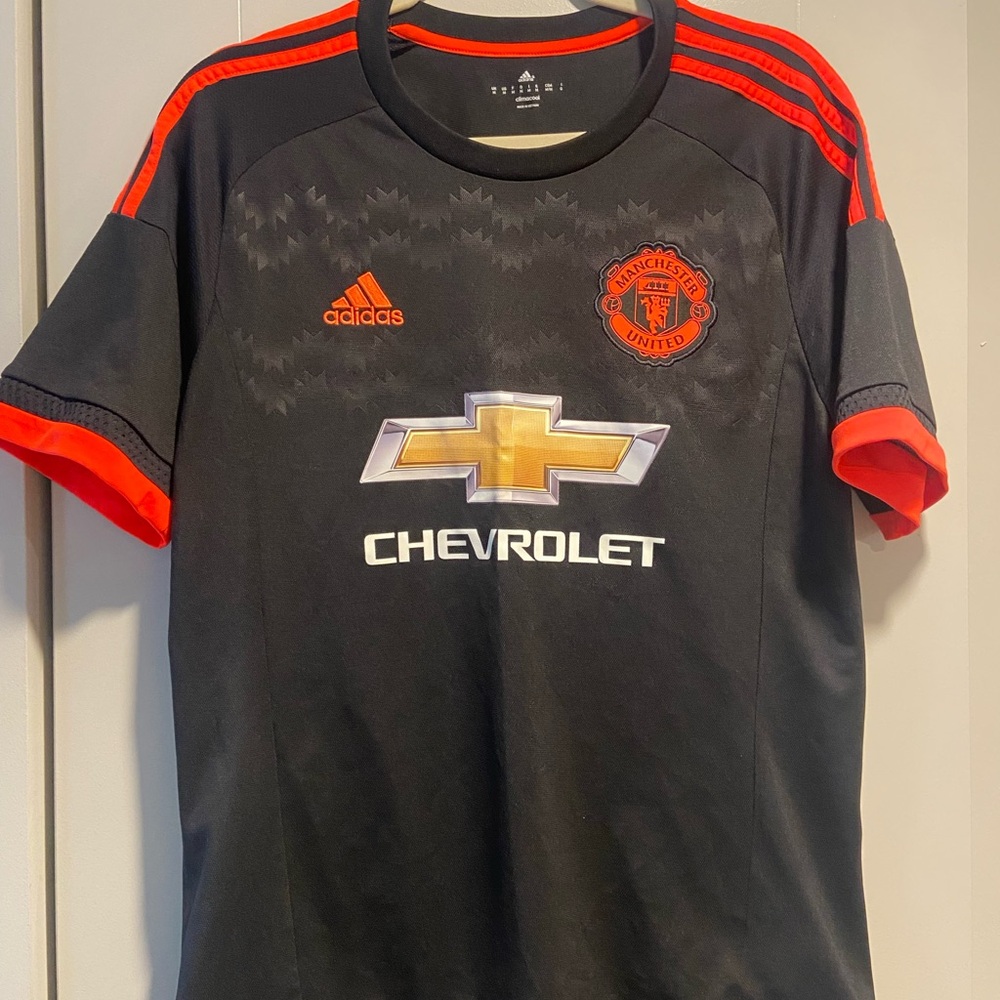 Manchester United Jersey - Adidas Black Climacool Shirt